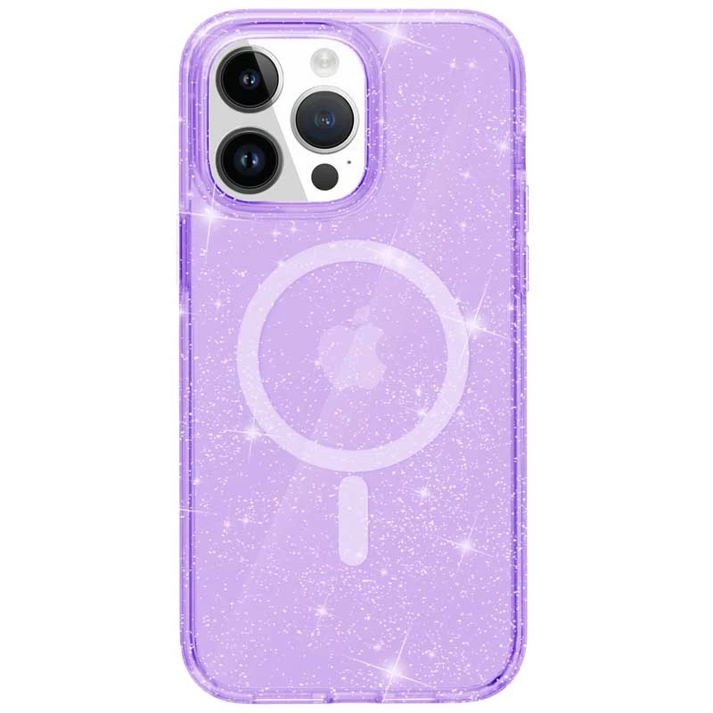 Чохол MaiKai Glitter Case with Magsafe для iPhone 14 (Purple)