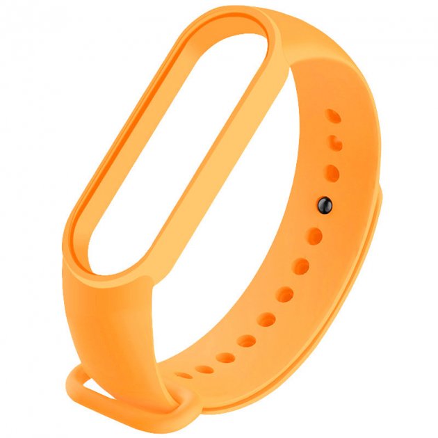 Силіконовий Ремінець для Xiaomi Mi Band 3/4 (Помараньчевий / Bright Orange)