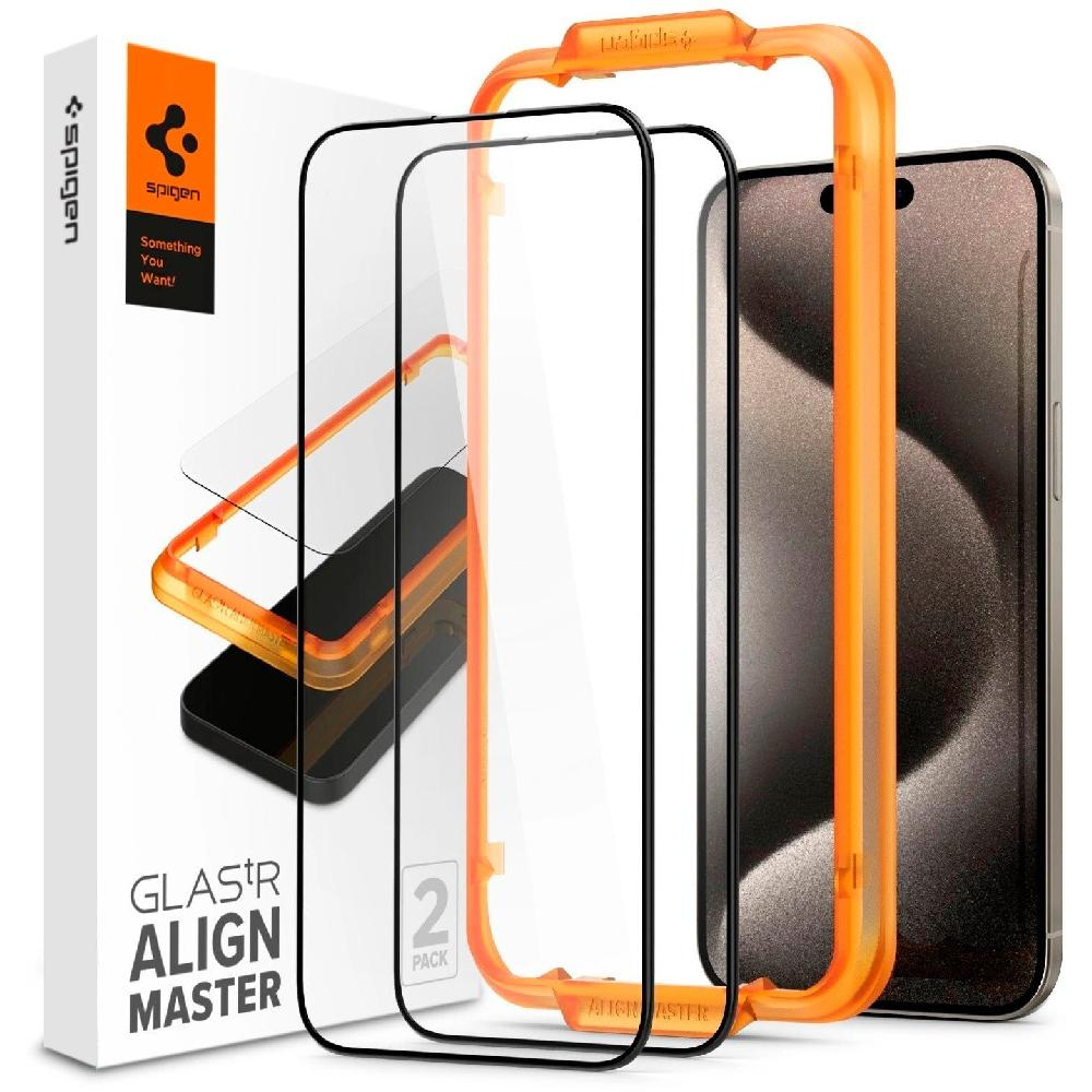 Захисне скло Spigen для iPhone 14 Pro Max, tR Align Master FC (2 Pack), Clear