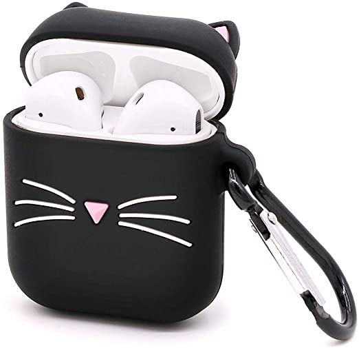 Чохол Apple AirPods Silicone Case - Cat Black