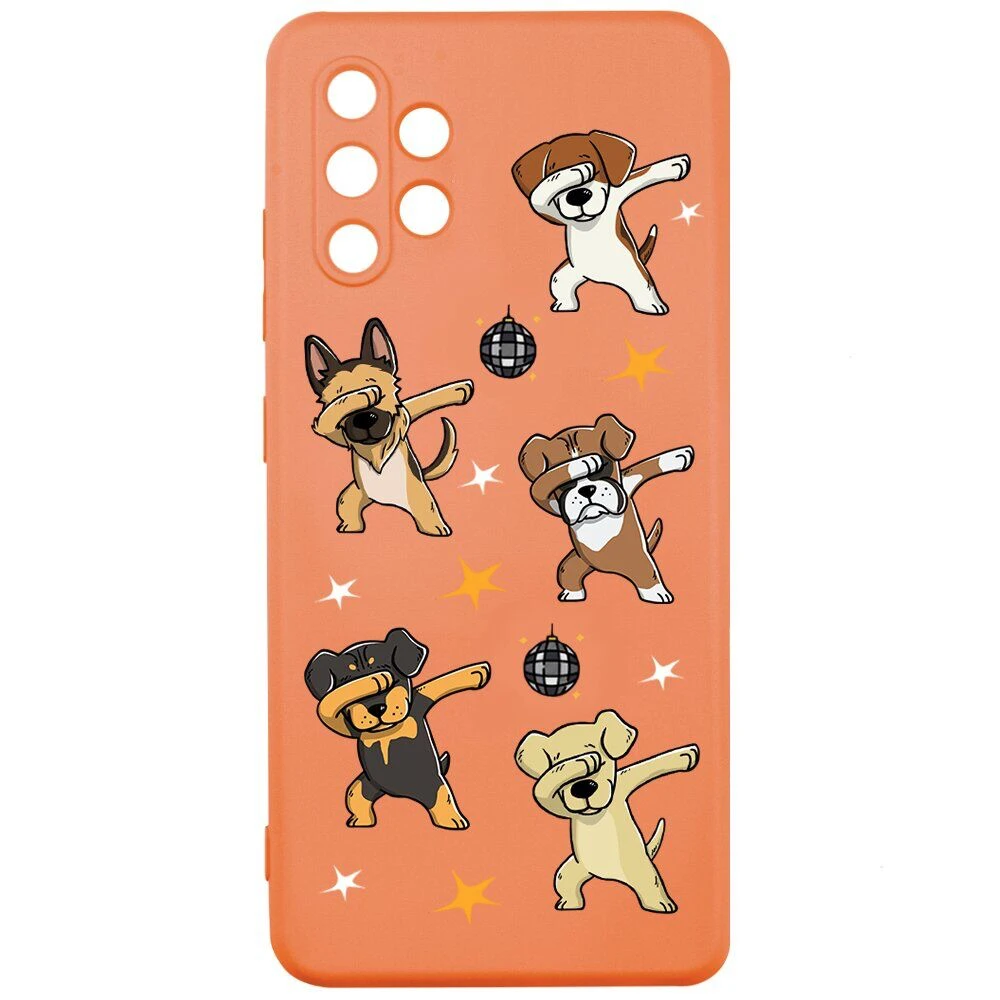 Чохол MiaMi Cartoon for Samsung A325 (A32-2021) Orange Dogs