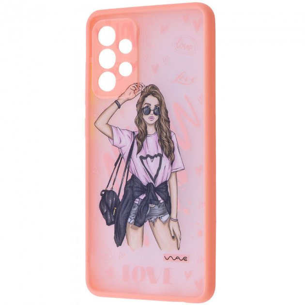 Чохол WAVE Cartoon Case (PC+TPU) для Samsung Galaxy A52 (mood love)