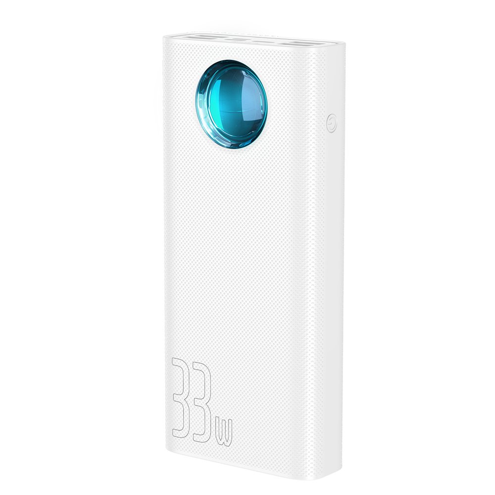 ПБ Baseus Amblight Digital Display 33W (PD3.0+QC3.0) 30000mAh (білий)