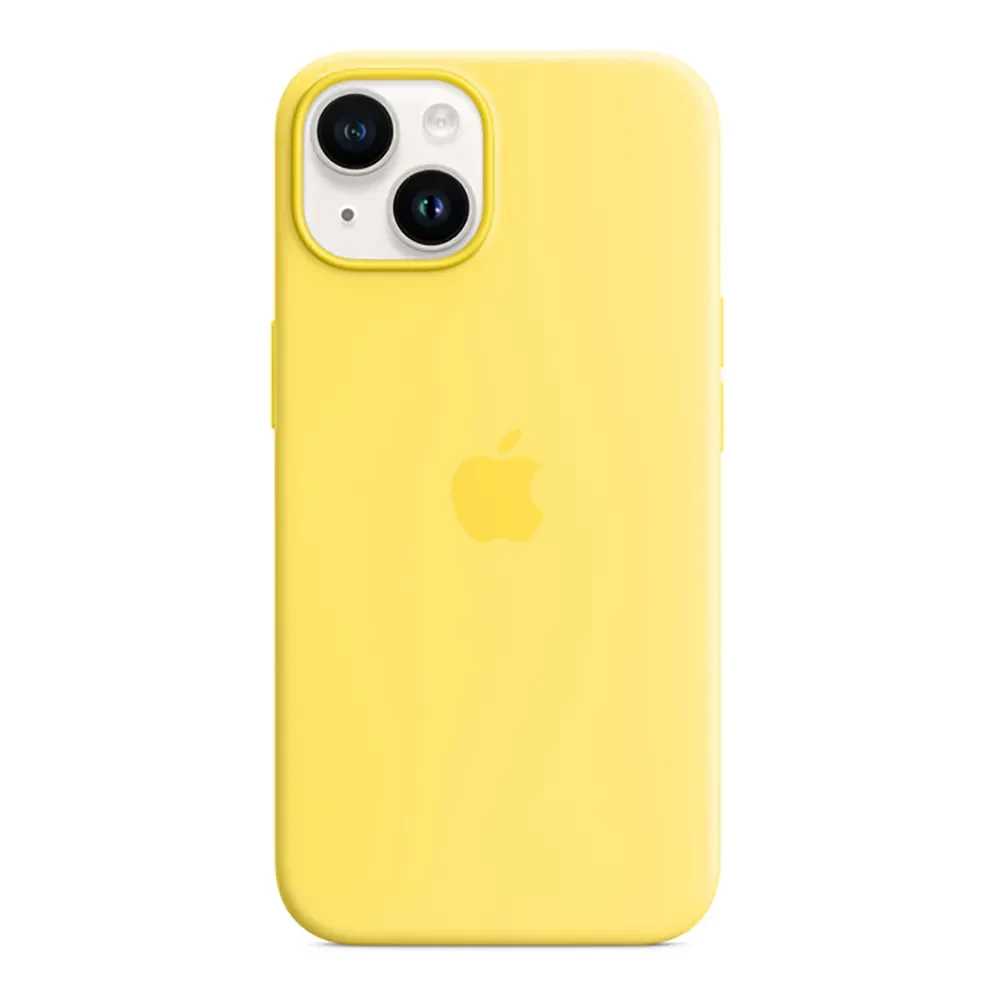 Чохол Silicone Case with MagSafe для iPhone 14 Plus Canary Yellow (OEM)