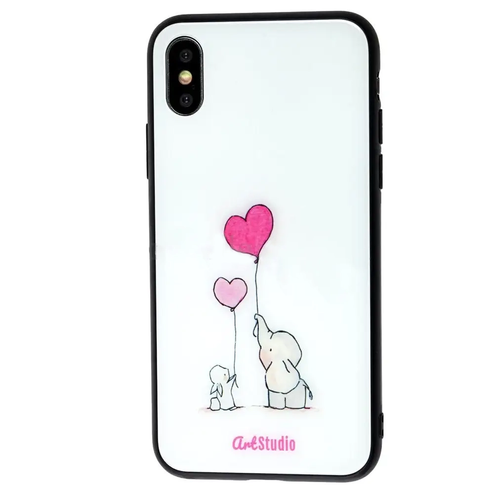 Чохол ArtStudio Case Lovely (Glass+TPU) Series iPhone X/Xs (Elephant)