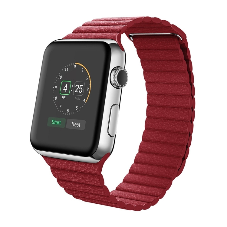 Ремінець MaiKai Leather Loop Band для Apple Watch 42/44mm - Red