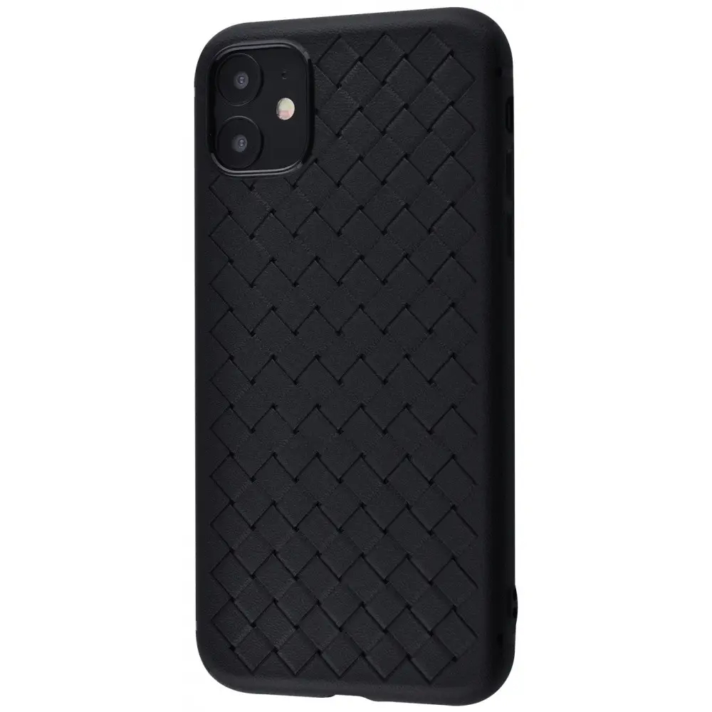 Чохол Weaving Full Case (TPU) iPhone 11 (чорний)