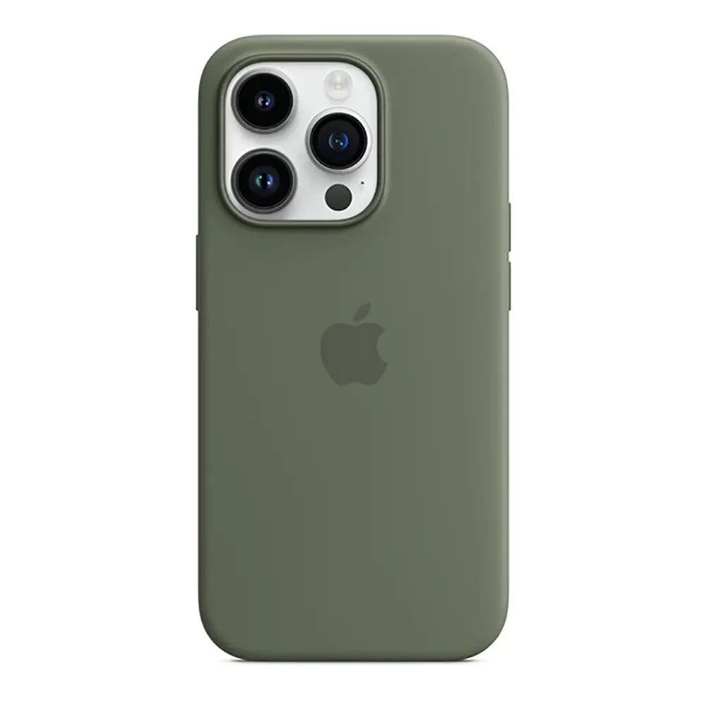 Чохол Silicone Case with MagSafe для iPhone 14 Olive (OEM)