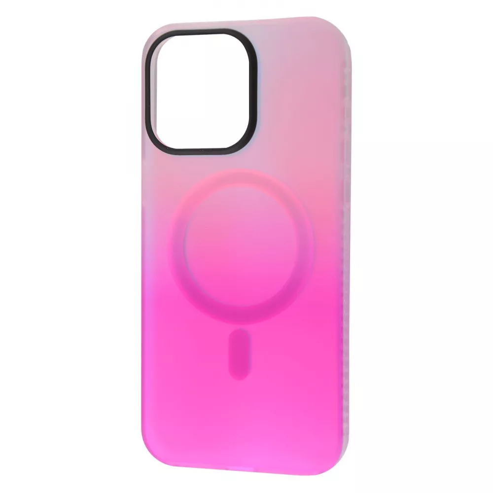 Чохол WAVE Matte Gradient Colors with MagSafe iPhone 15 (рожевий/фіолетовий)