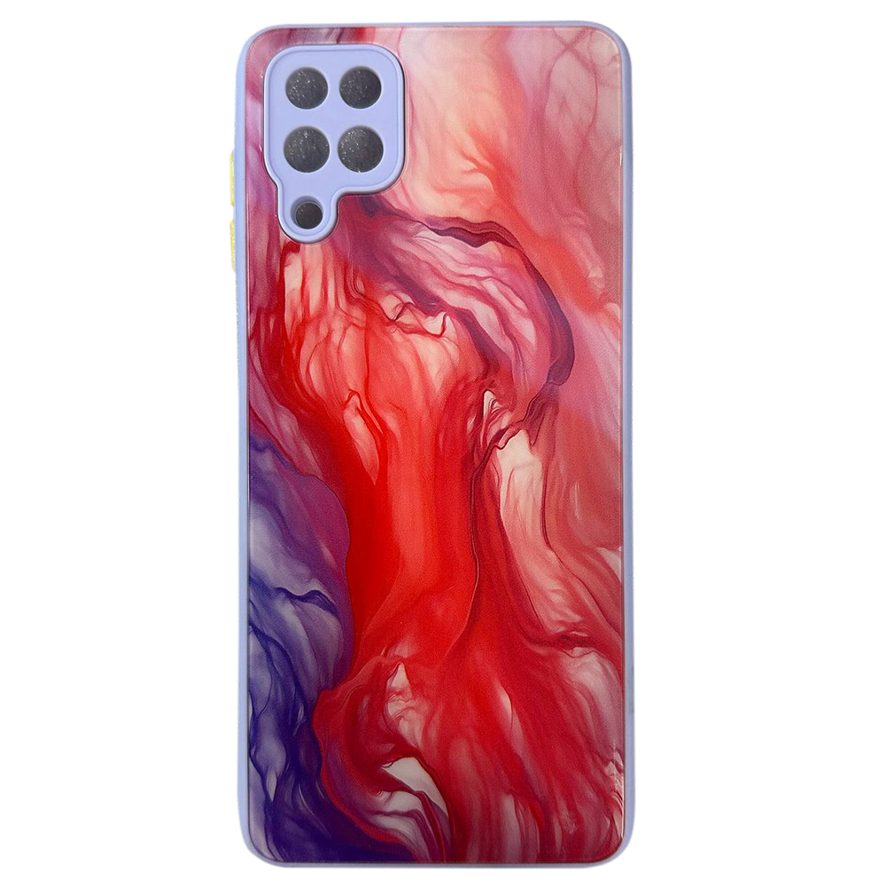 Чохол MiaMi Glass Watercolor Case для Samsung A125 (A12-2021) (червоний)