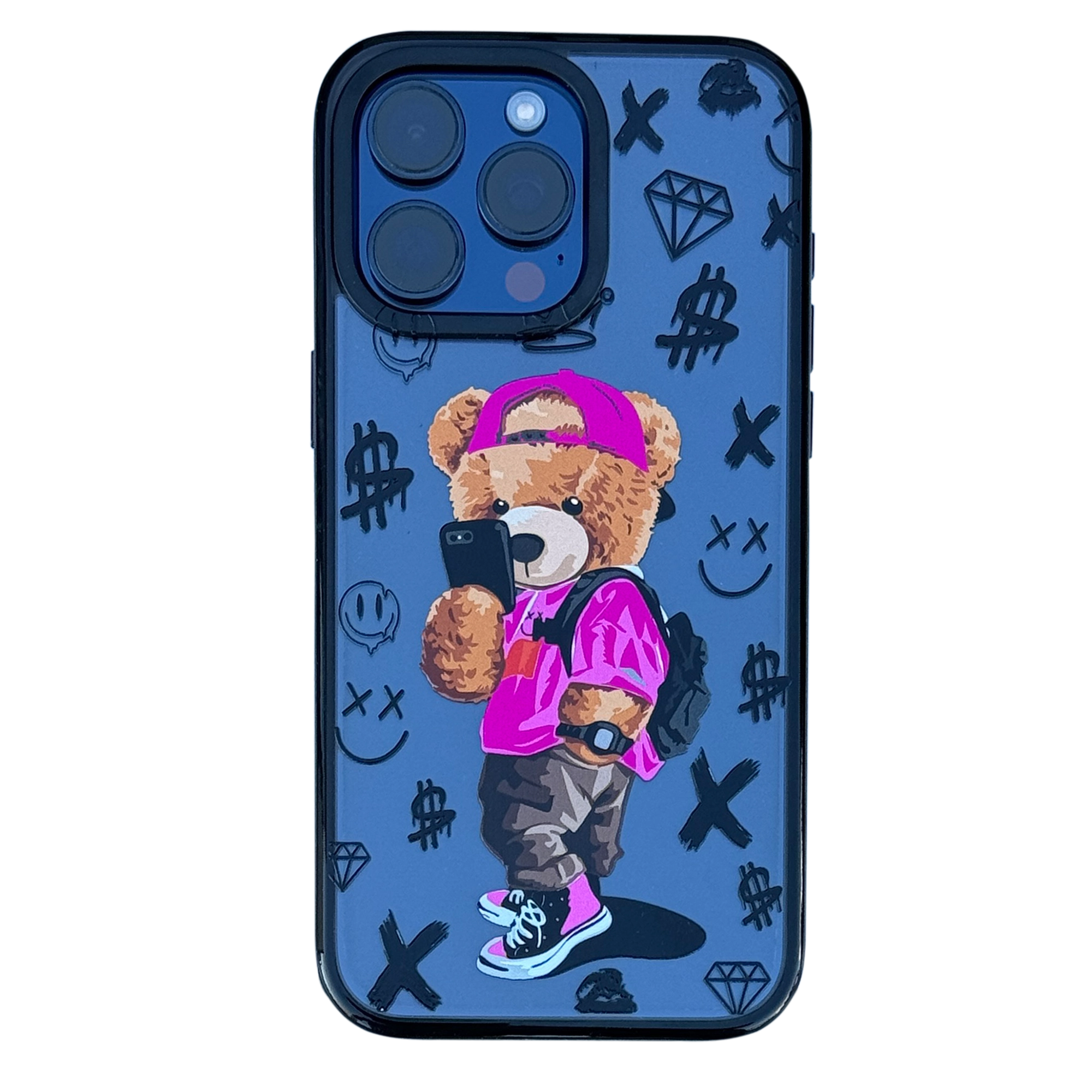 Чохол MaiKai Titan Art Series для iPhone 15 (Pink Style Bear)