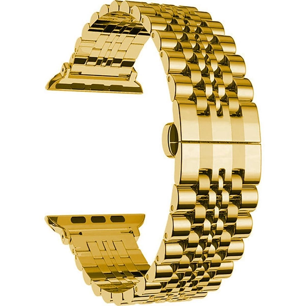 Ремінець Luxury Stainless Steel Link Bracelet для Apple Watch 42/44mm - Gold