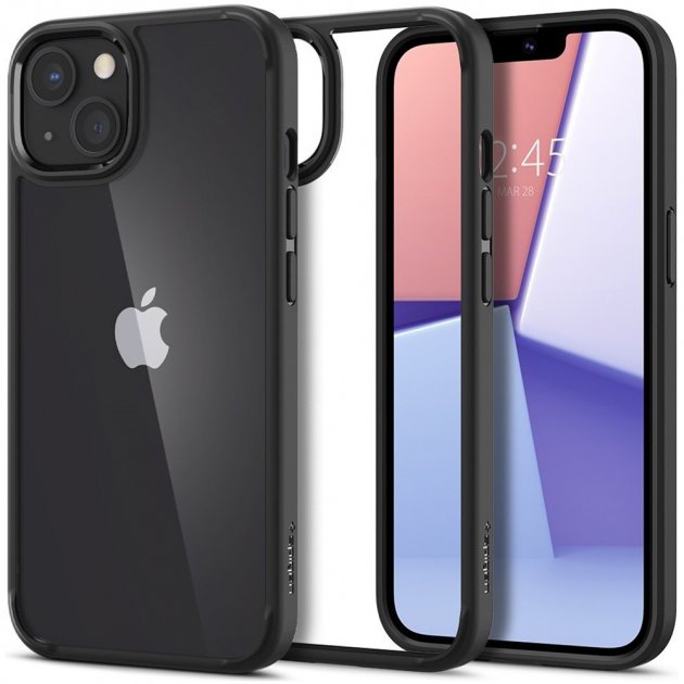 Чохол Spigen для Apple iPhone 13 Crystal Hybrid, Matte Black