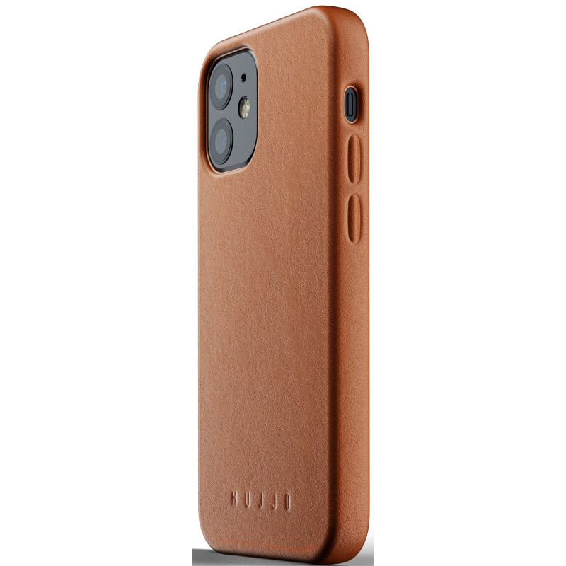 Чохол шкіряний MUJJO для iPhone 12 mini Full Leather, Tan