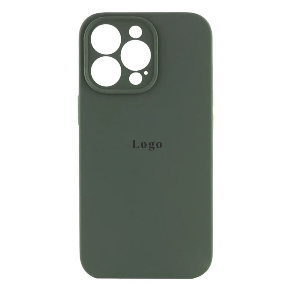 Чохол Silicone Case Full Camera Protective (AA) iPhone 13 Pro Max (Зелений/Cyprus Green)