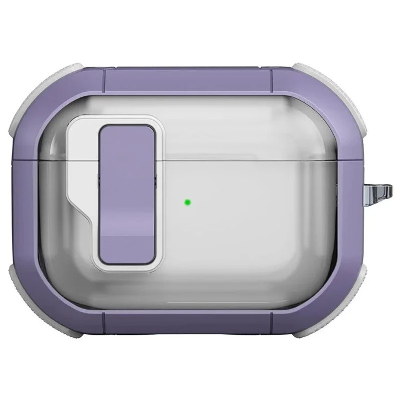 Футляр протиударний Locking Button для навушників Airpods Pro 3 (Light Purple)