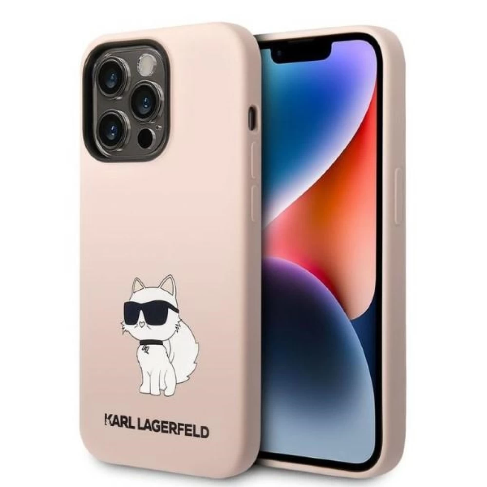 Чохол Karl Lagerfeld Silicone NFT Choupette Hard Case for iPhone 14 Pro Pink