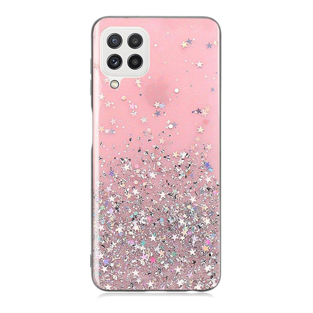 Чохол MaiKai Glitter для Samsung A22 4G (рожевий)