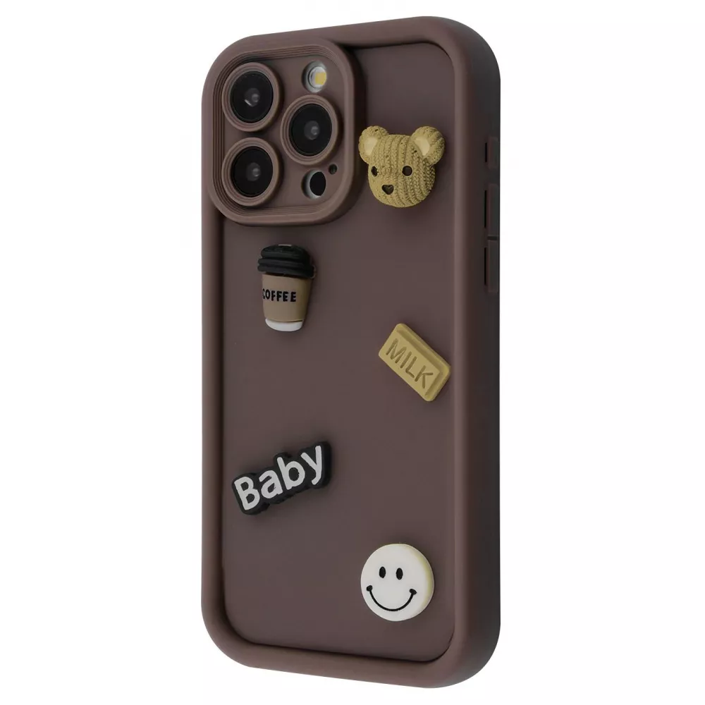 Чохол Pretty Things Case iPhone 15 Pro (brown/bear)