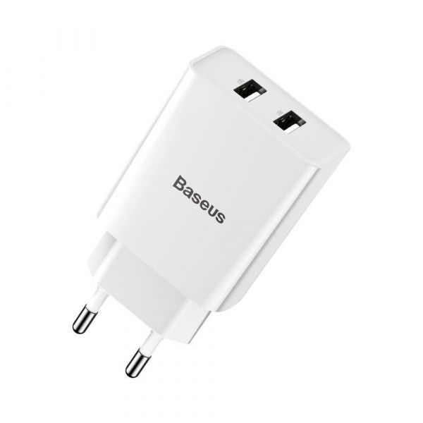 МЗП Baseus Speed Mini Dual U Charger 10.5W 2USB - Білий