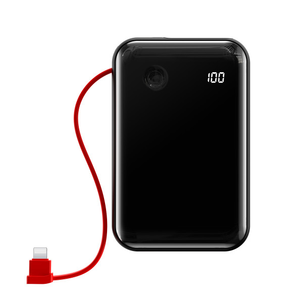 ПБ Baseus Mini S Digital Display (with lightning -C Cable) 3A 10000mAh 15W (чорний)