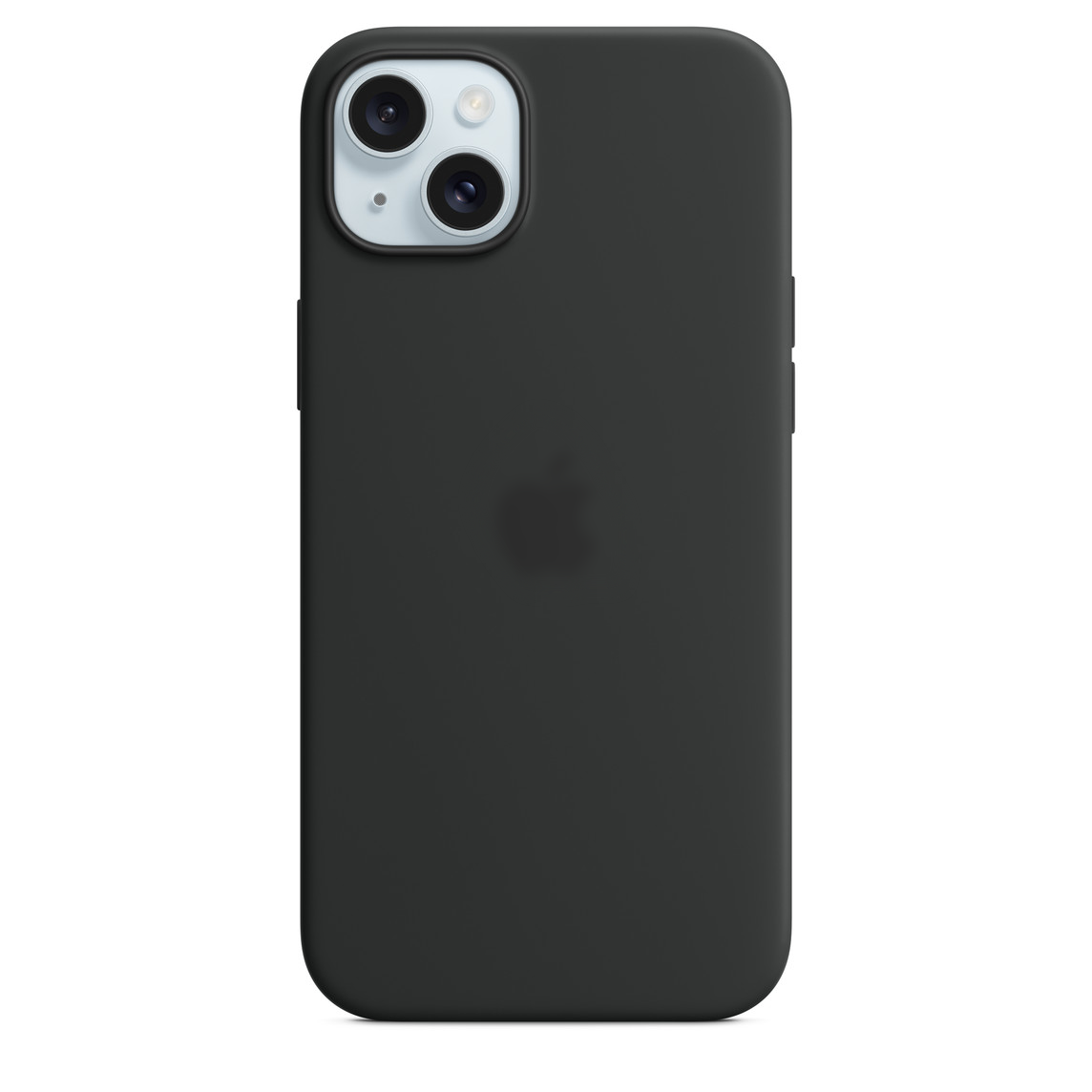 Чохол Silicone Case (AAA) full with MagSafe and Animation для iPhone 15 Plus (Чорний / Black)