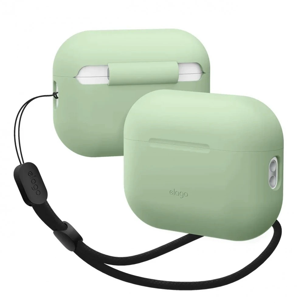 Чохол Elago Silicone Basic Case with Nylon Lanyard Pastel Green for Airpods Pro 2nd Gen