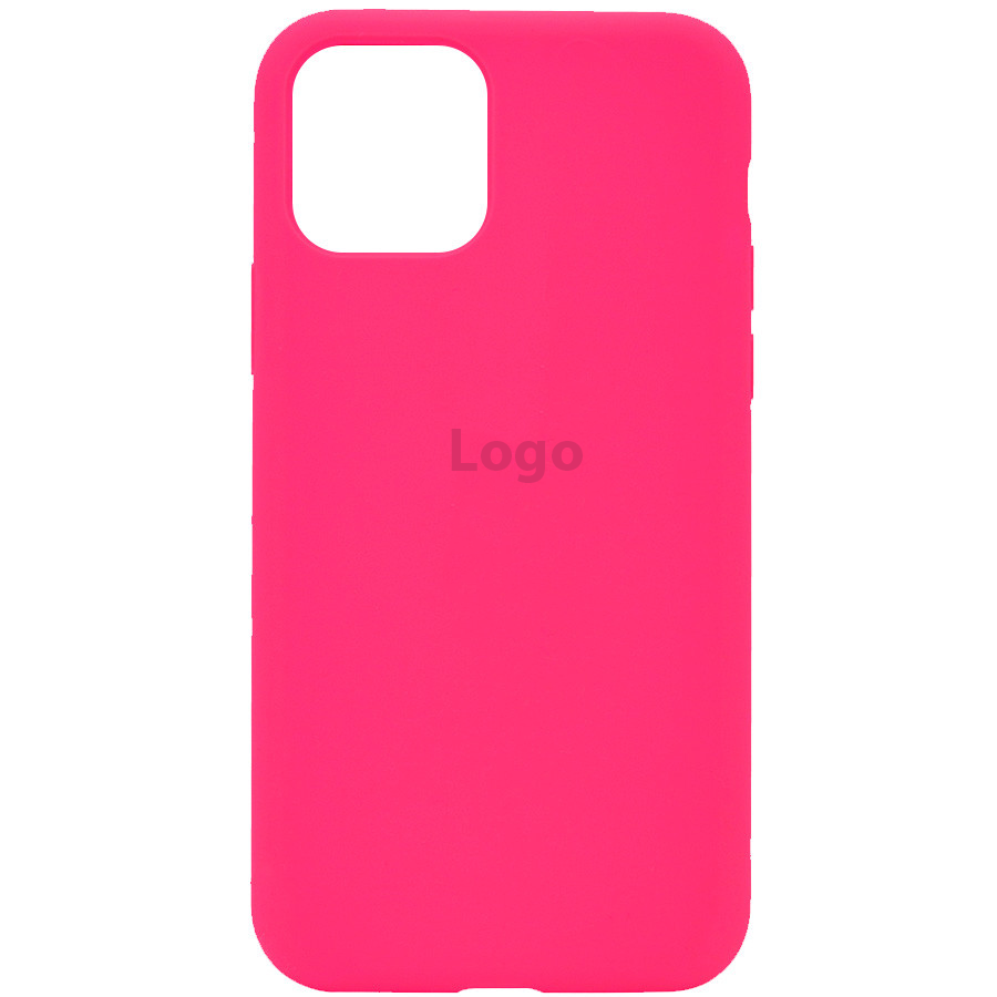 Чохол Silicone Case Full Protective (AA) iPhone 13 Pro Max (bright pink)