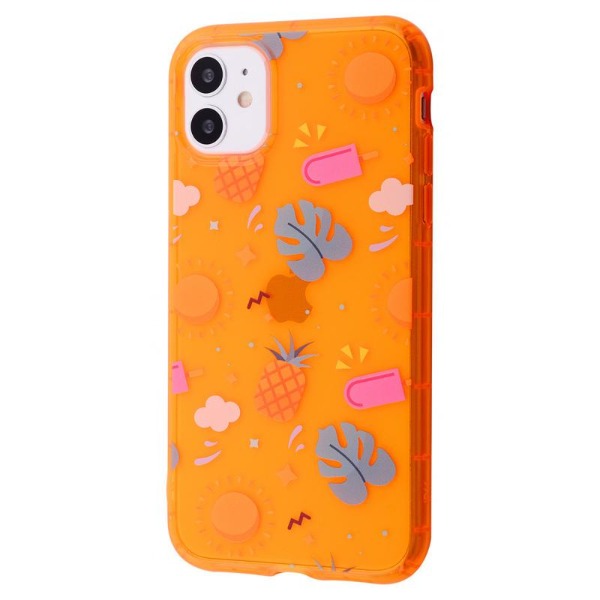 Чохол Fruit Cocktail Case (TPU) iPhone 11 (помаранчевий/сонце)