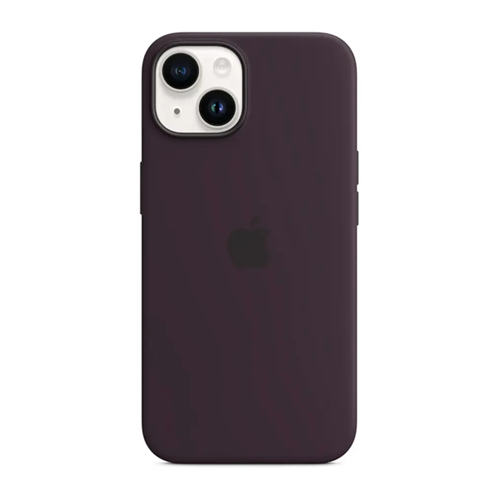 Чохол MaiKai Silicone Case with MagSafe для iPhone 14 Elderberry (OEM)