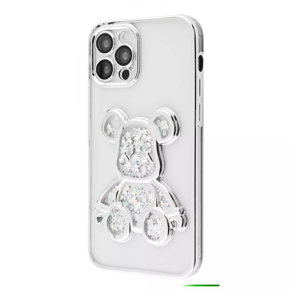 Чохол Shining Bear Case iPhone Xr (срібло)