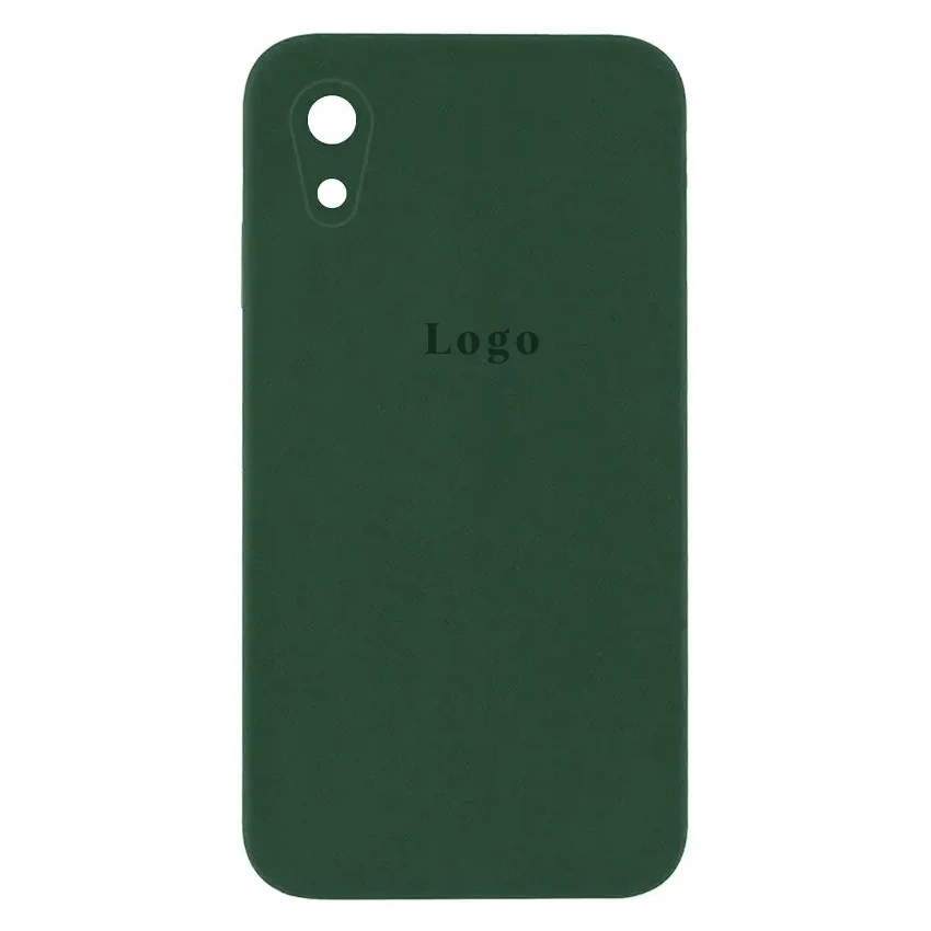 Чохол Silicone Case Square Full Camera Protective (AA) для Apple iPhone XR (Зелений/Cyprus Green)