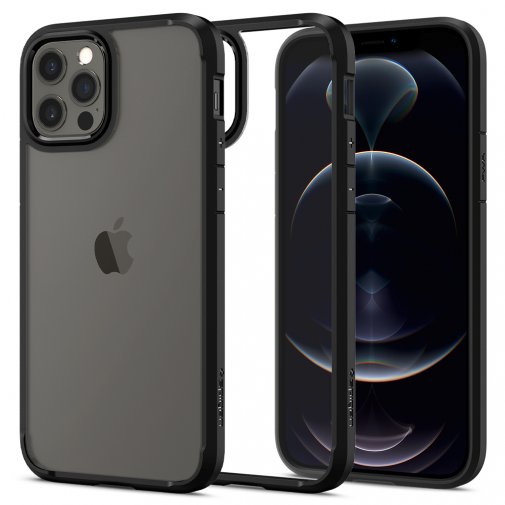 Чохол Spigen для Apple iPhone 12 / 12 Pro Crystal Hybrid, Matte Black