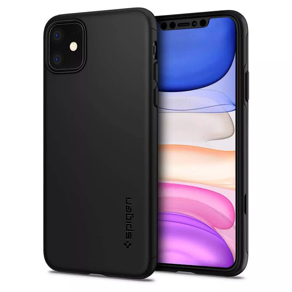 Чохол бампер Spigen Thin Fit Case for iPhone 11 Black