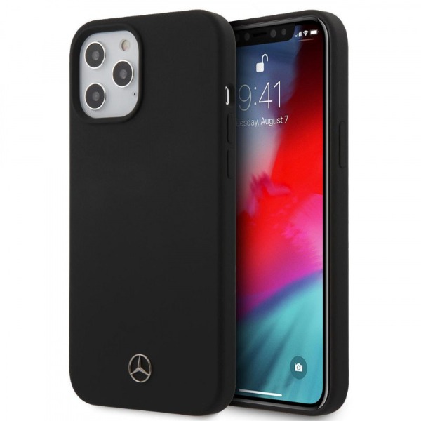 Чохол Silicone Mercedes-Benz Case для iPhone 12 Pro Max (black)