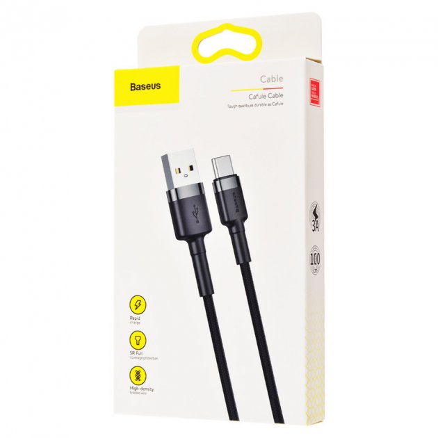 Кабель Baseus Cafule Cable USB to Type-C 3A 1m