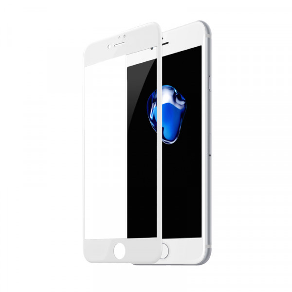 Захисне Скло MaiKai 3D Curved для iPhone 7/8/SE White