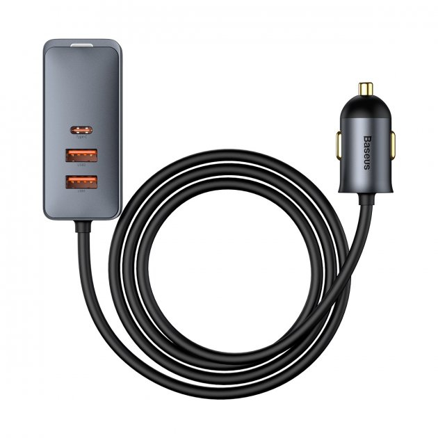 A3П Baseus Share Together PPS multi-port Fast charging with exte cord 120W/3U/1C Gray (CCBT-BOG)