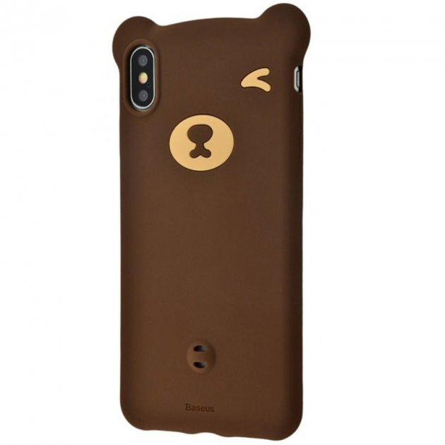 Чохол Bear Silicon Case for iPhone X Brown