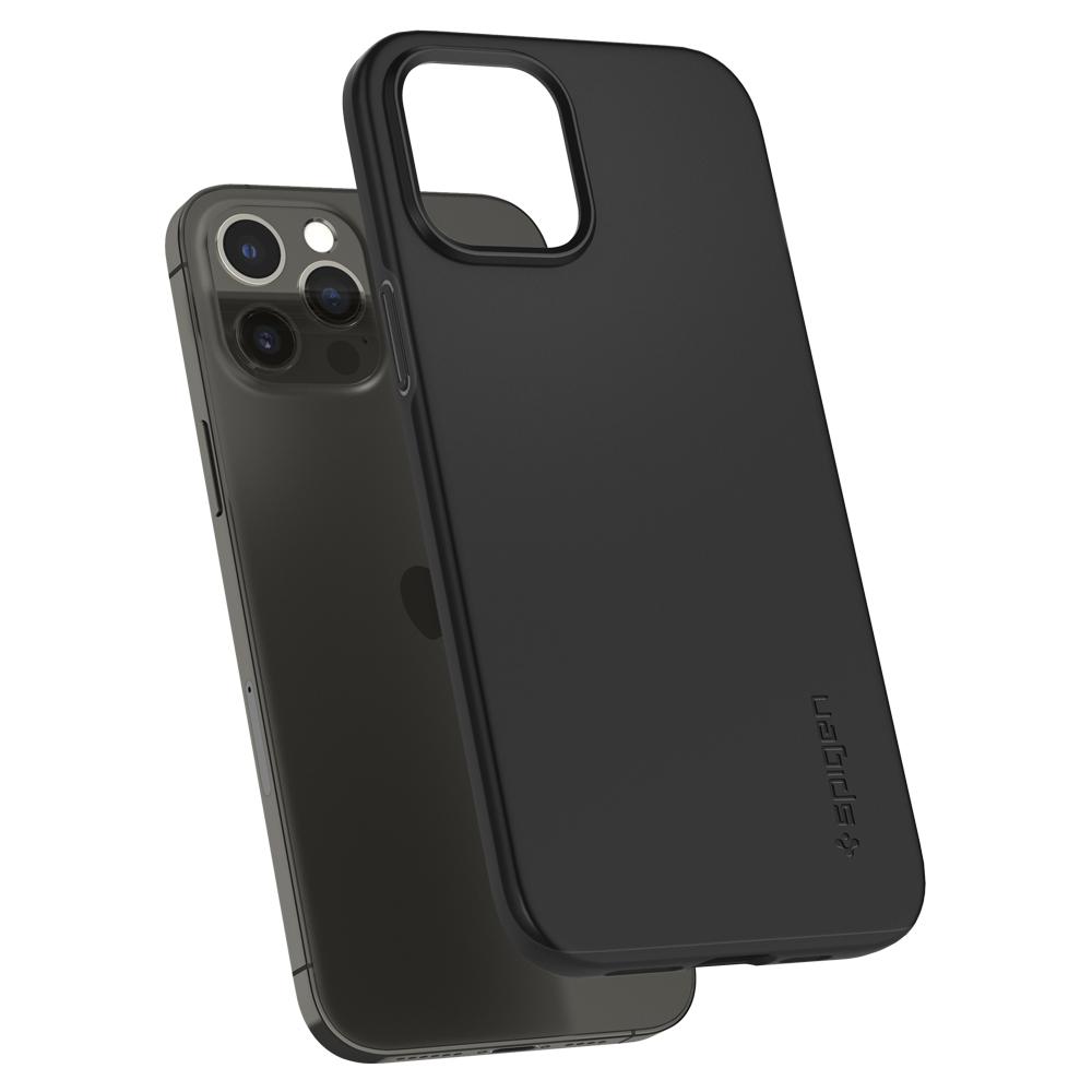 Чохол бампер Spigen Thin Fit Case for iPhone 12 Pro Max - Black