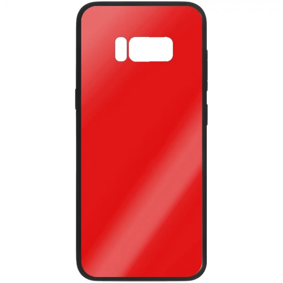 Чехол Glass case Samsung S8 Plus (Красный)