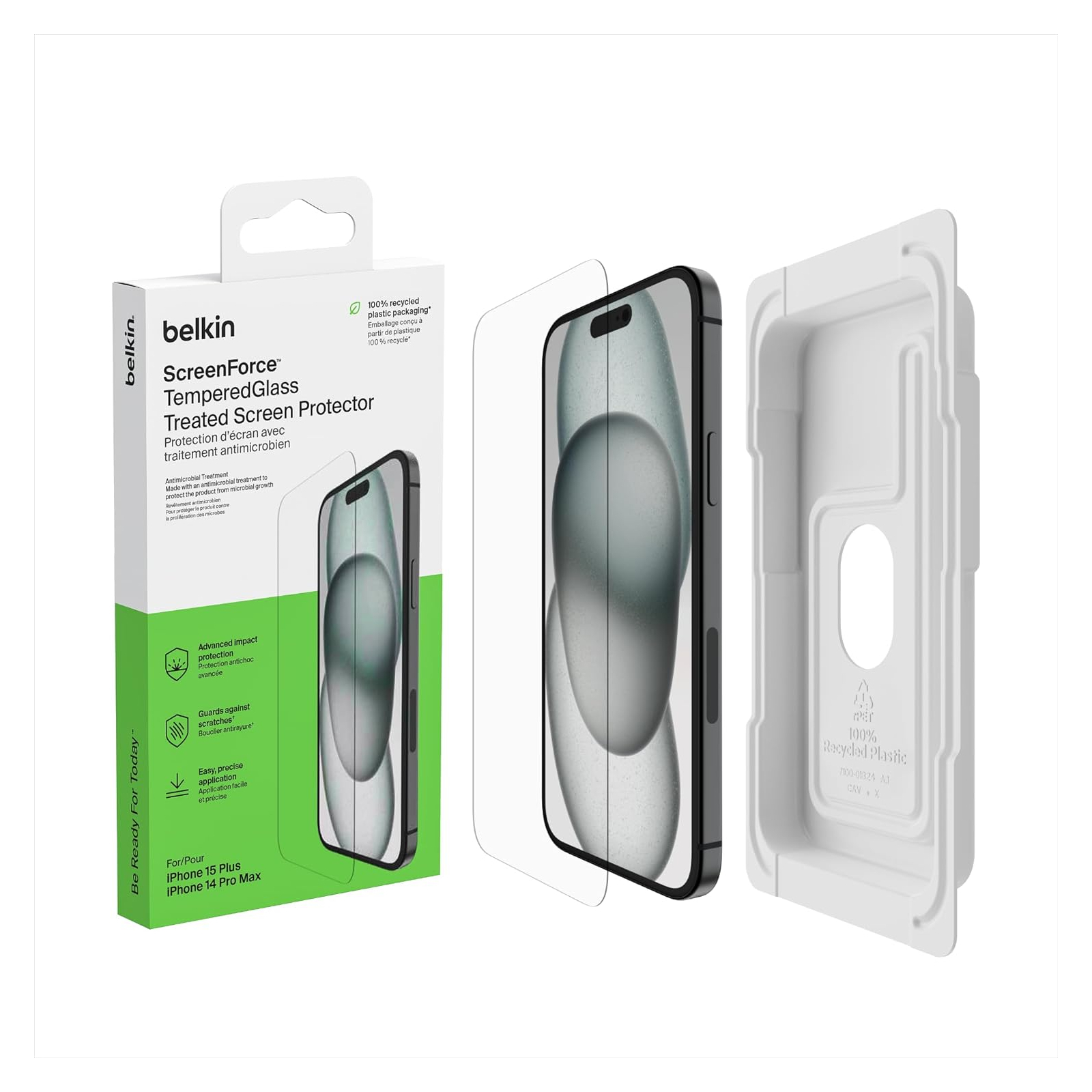 Захисне скло Belkin для iPhone 15/14 Pro TemperedGlass (1 Pack)