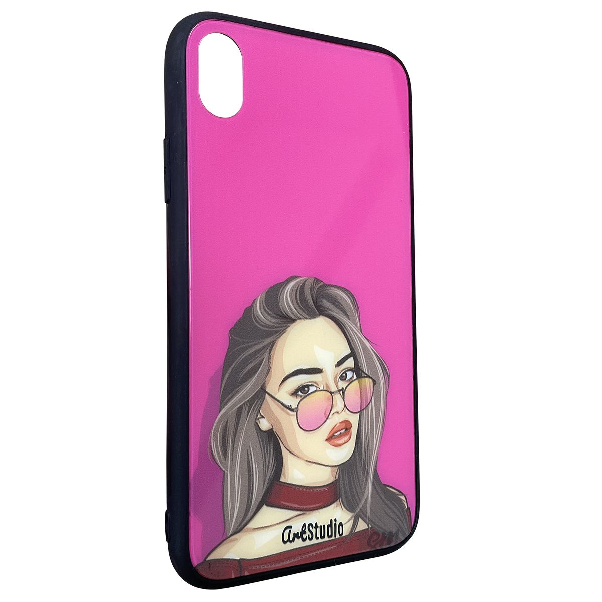 Чохол ArtStudio Case Lovely (Glass+TPU) Series iPhone Xr (Pink)