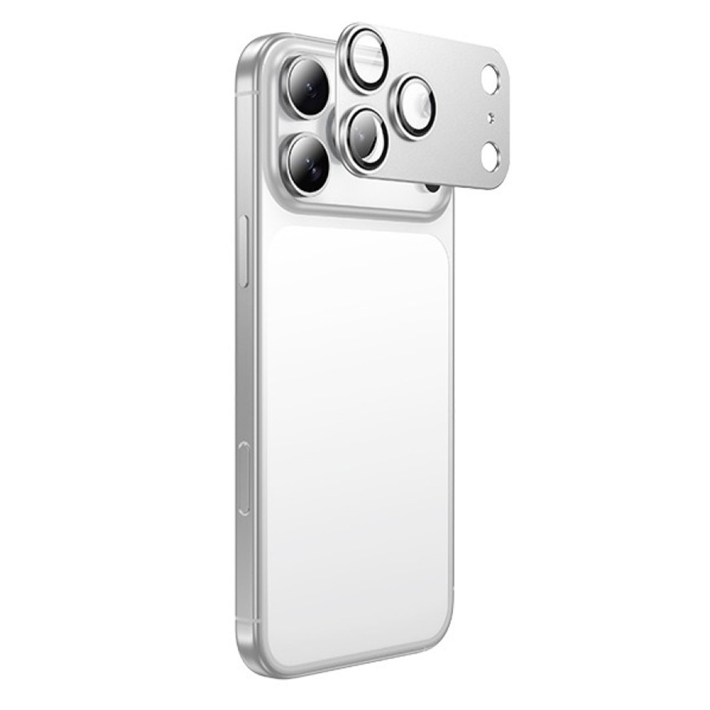 Захисне скло на камеру Hoco 3D V16 iPhone 17 Pro Max Silver