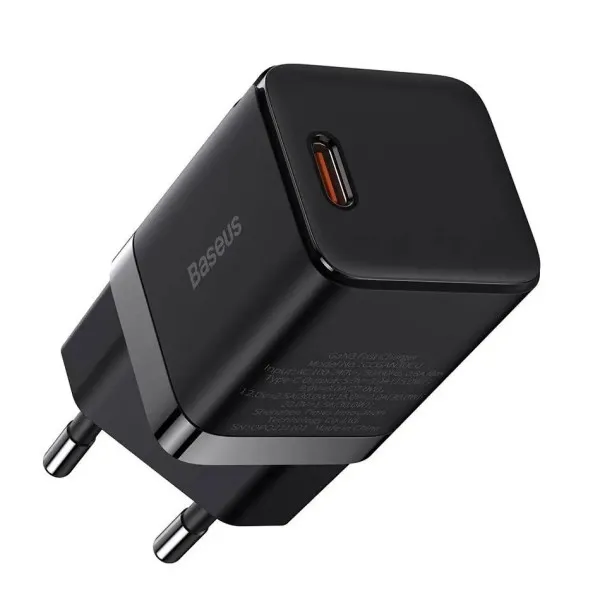 МЗП Baseus GaN3 Fast Charger 30W (1 Type-C) (чорний)