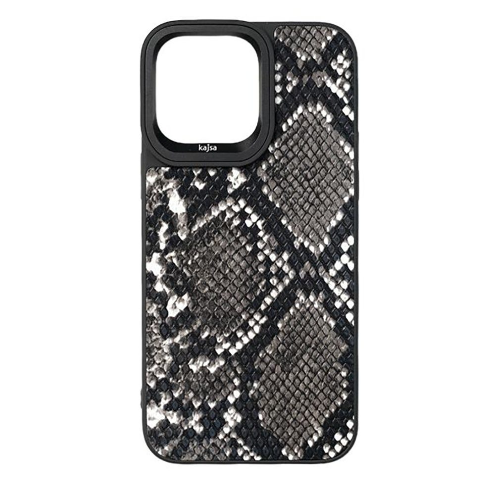 Чохол Kajsa Glamorus Collection Snake iPhone 14 Pro (срібний)