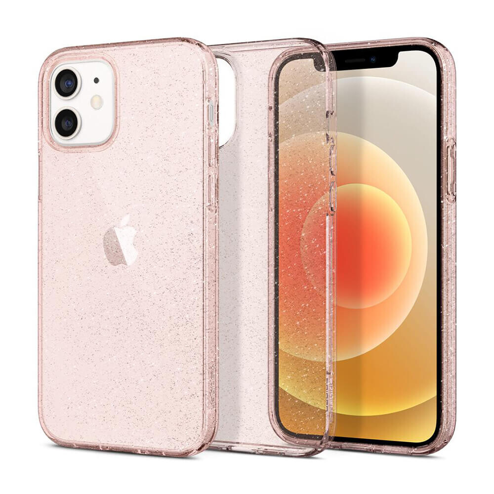 Чохол Spigen для Apple iPhone 12 / 12 Pro Liquid Crystal Glitter, Rose Quartz