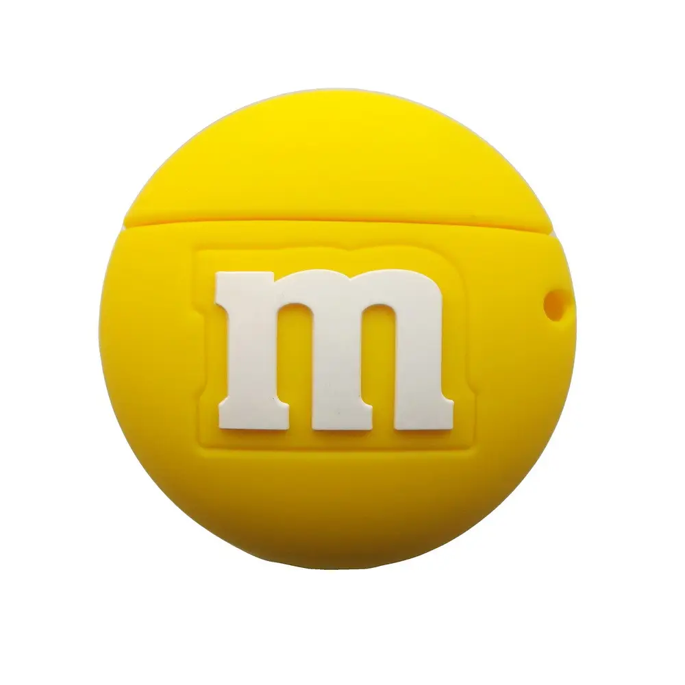 Чохол MaiKai 3D Toys для AirPods - M&M's yellow