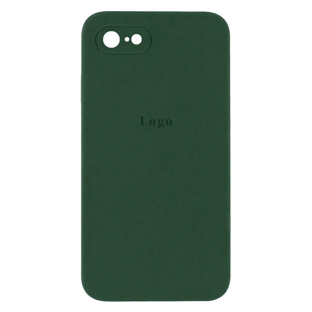 Чохол Silicone Case Square Full Camera Protective (AA) для Apple iPhone 6/6S (Зелений/Gyprus Green)