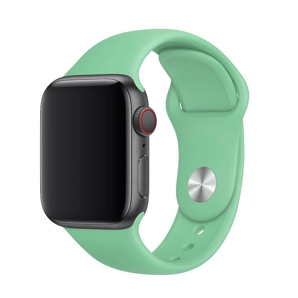 Силіконовий Ремінець для Apple Watch Sport Band 42/44mm (S/M&M/L) - (Зелений/Lime Green)